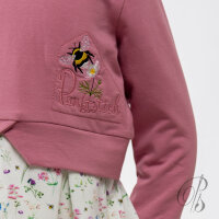 Girly Sweater Blumenwiese mit langen Ärmeln und Kapuze
