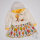 Kinderkleid „Herbst“ mit langen Ärmeln, Kapuze und Herbststickerei