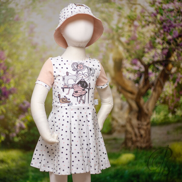 Maxi Kinderkleid mit Sommerhut