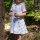 Frida Kinderkleid mit gedrehter Kapuze / Einzelstück
