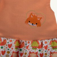 Baby-Strampelhose mit Trägern / kleiner Fuchs